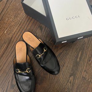 GUCCI Princetown Leather Mules